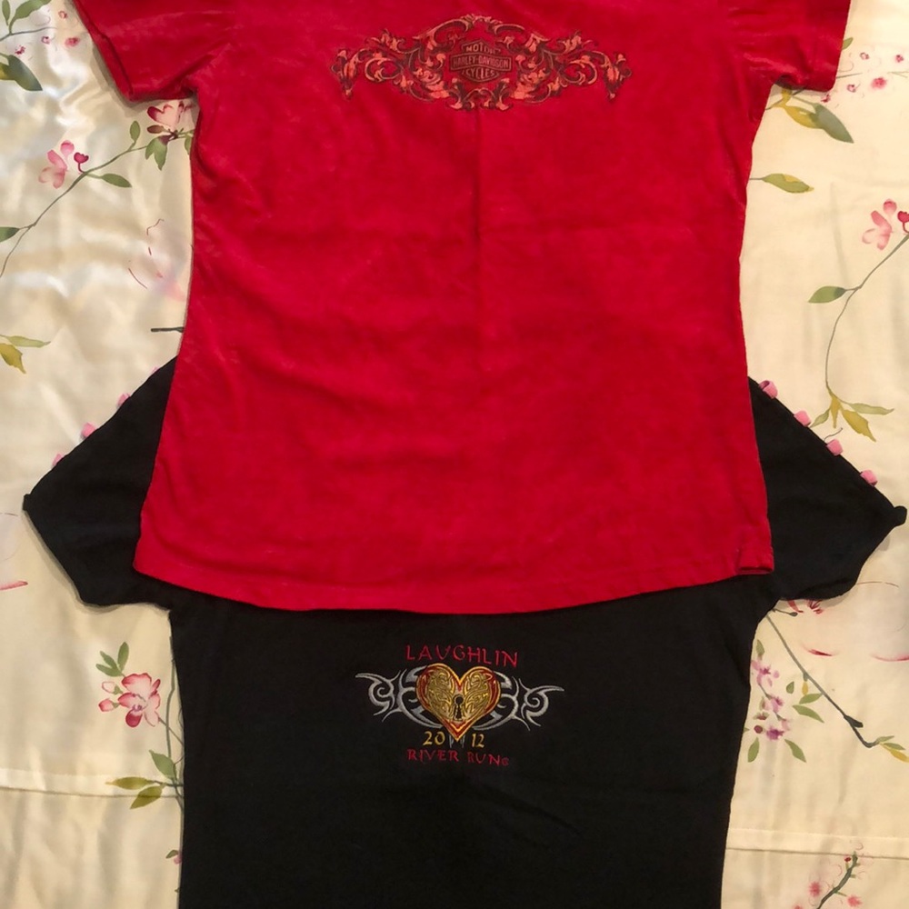 2 shirts 1 HD, 1 Iron Beast from Laughlin run.